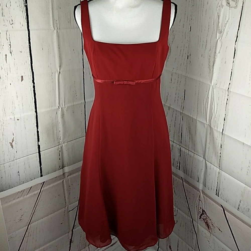 nwt London Times Sz 8 red cocktail dress